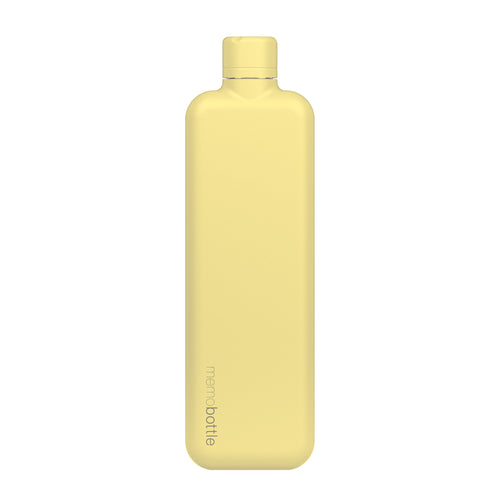 SLIM Stainless Steel memobottle (Butter Yellow)