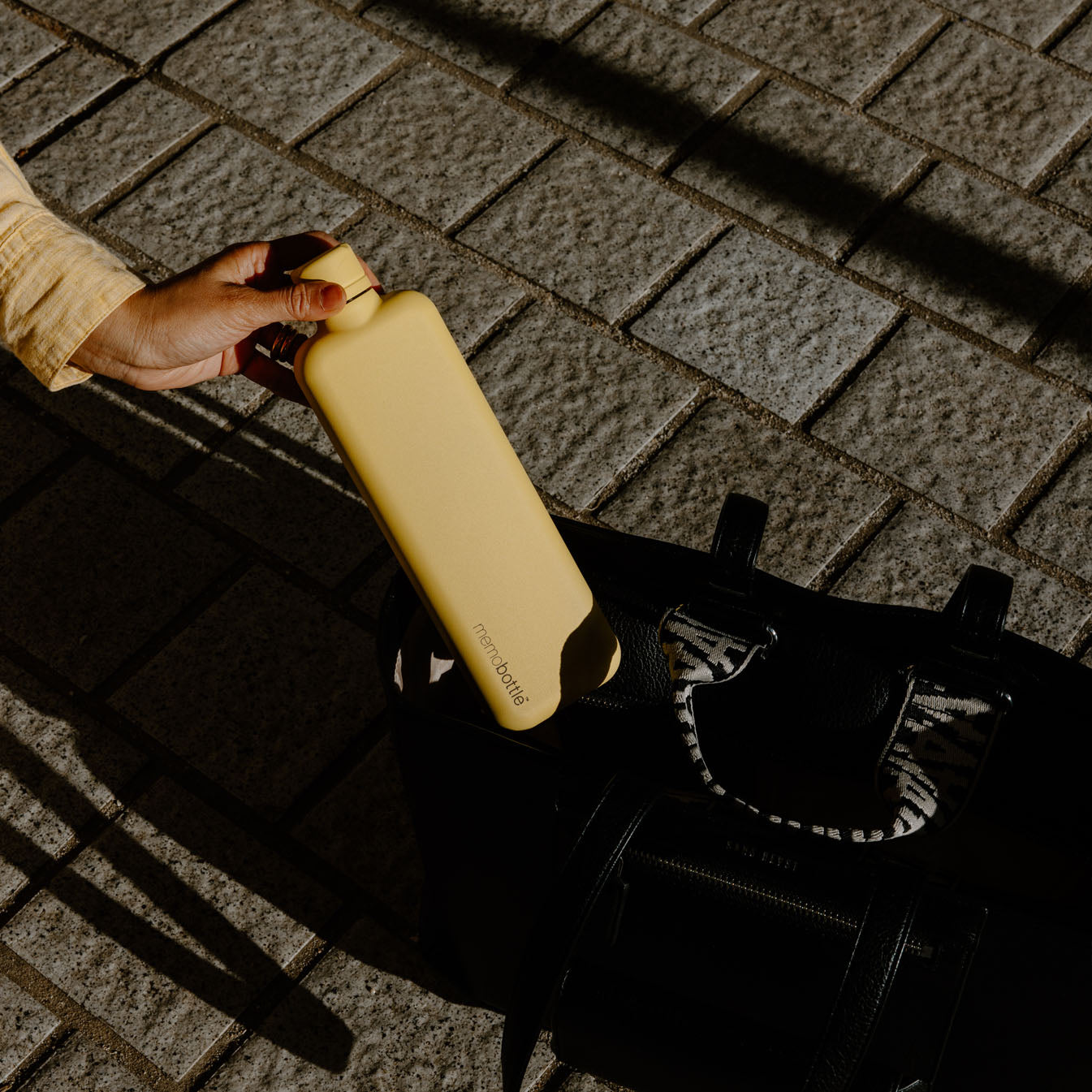 SLIM Stainless Steel memobottle (Butter Yellow)