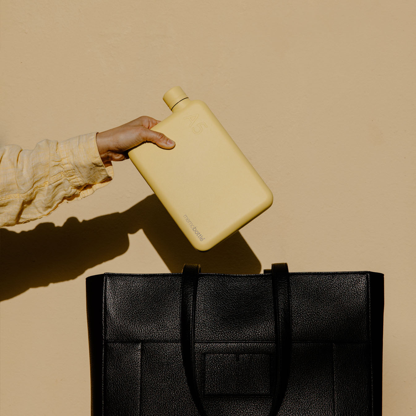 A5 Stainless Steel memobottle (Butter Yellow)