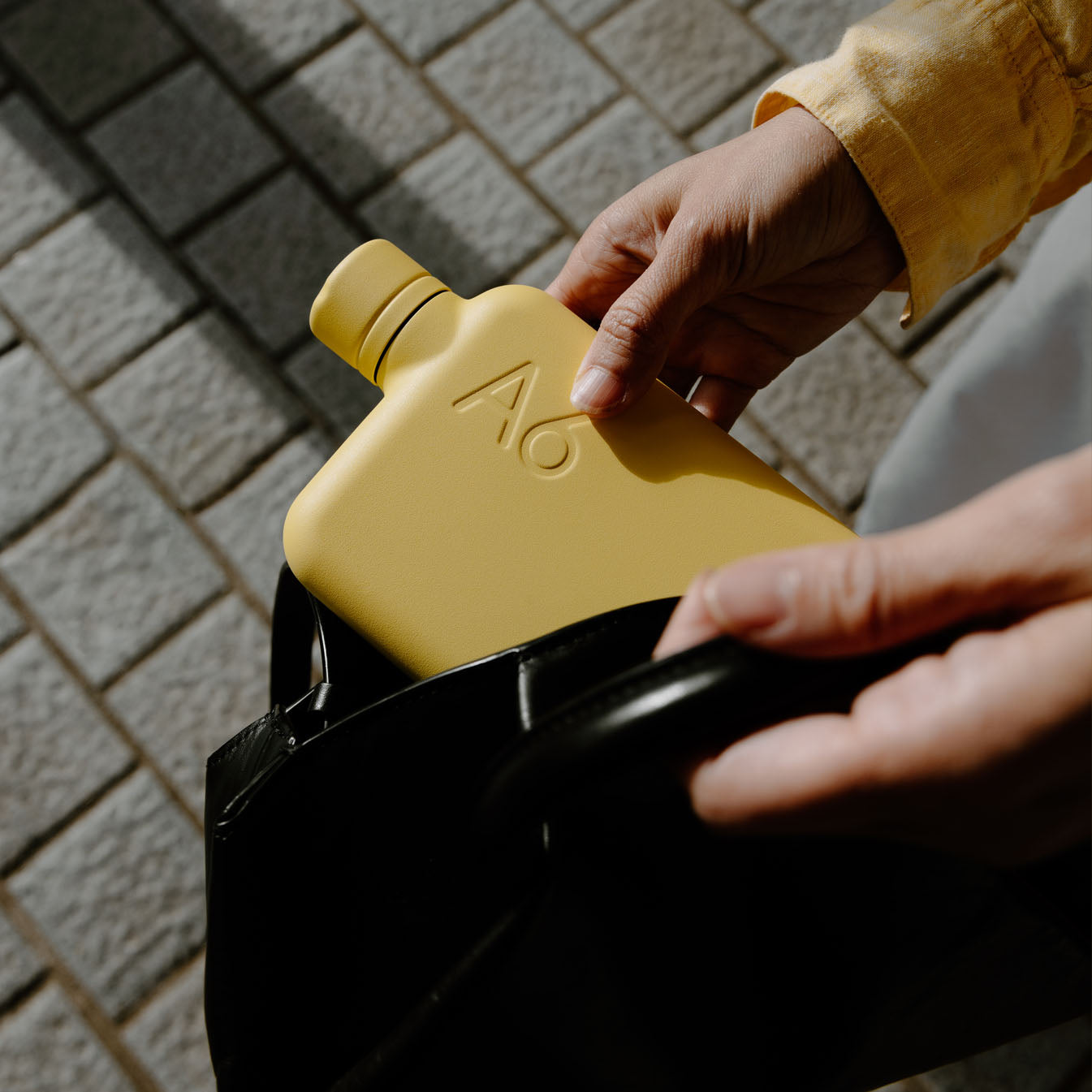 A6 Stainless Steel memobottle (Butter Yellow)