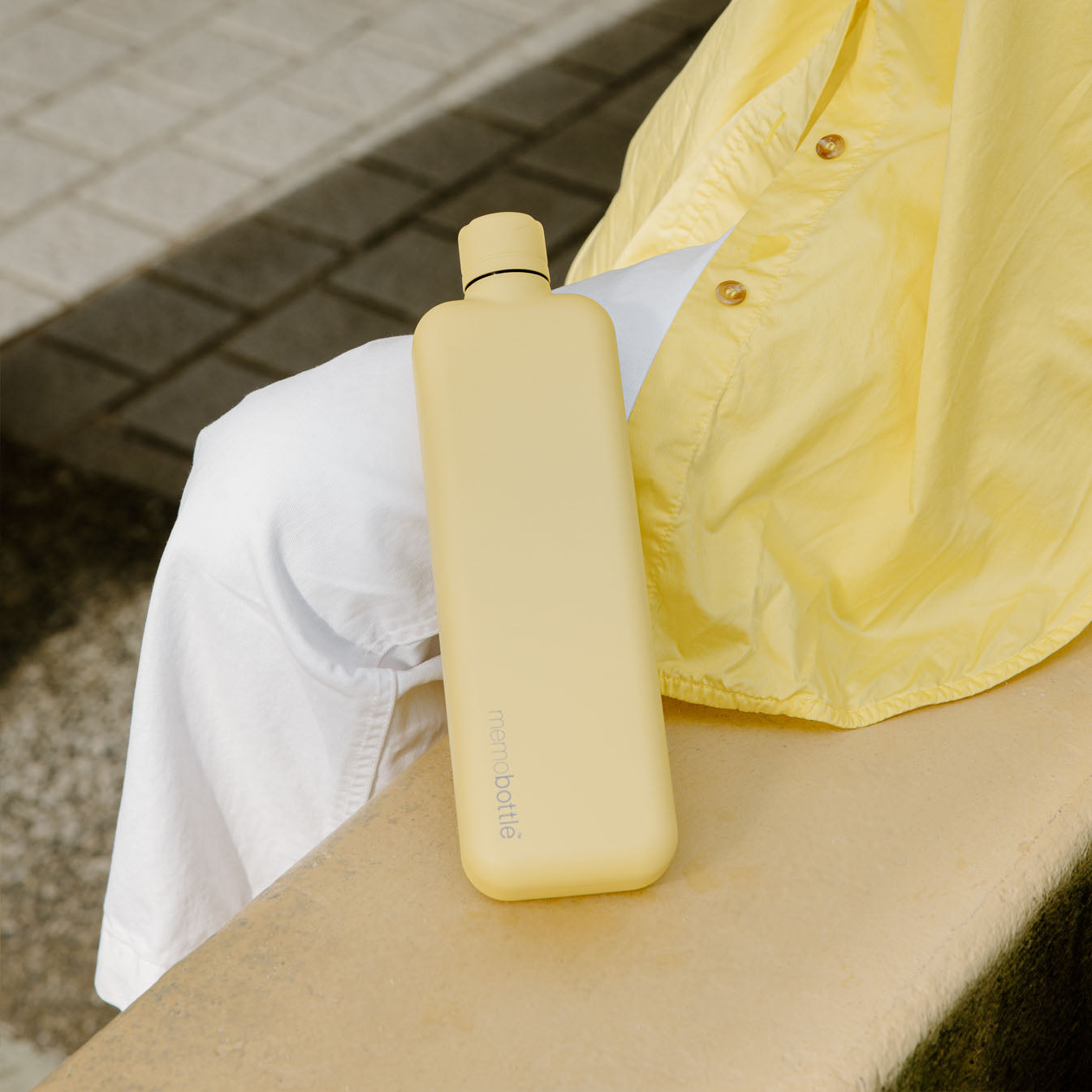 SLIM Stainless Steel memobottle (Butter Yellow)