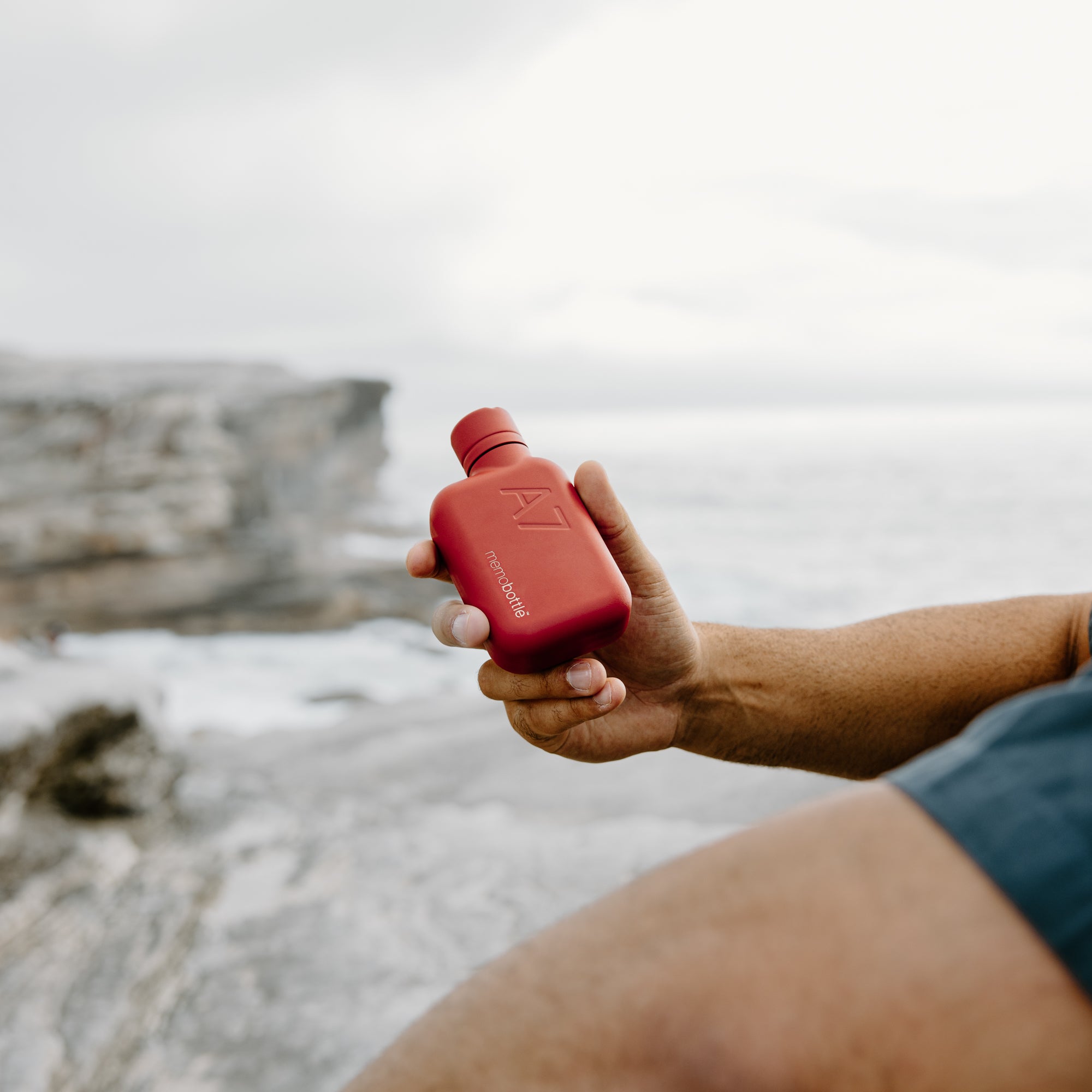 A7 Stainless Steel memobottle (Red)
