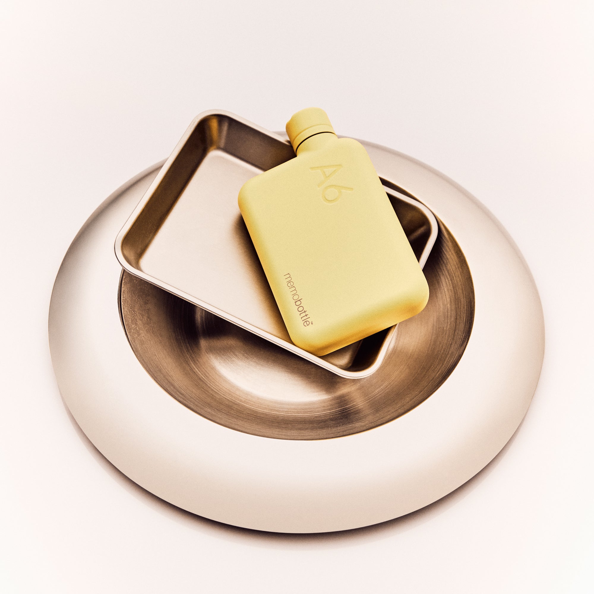 A6 Stainless Steel memobottle (Butter Yellow)